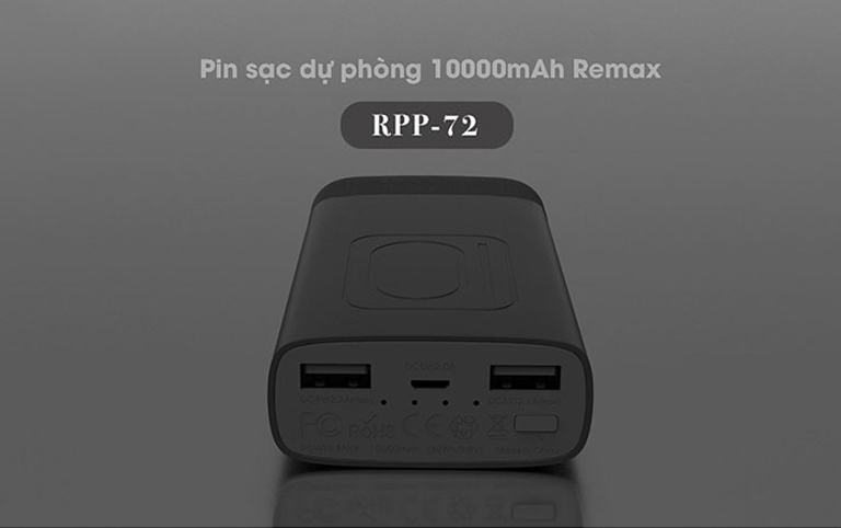 Pin sạc dự phòng 10000mAh Remax RPP - 72 1
